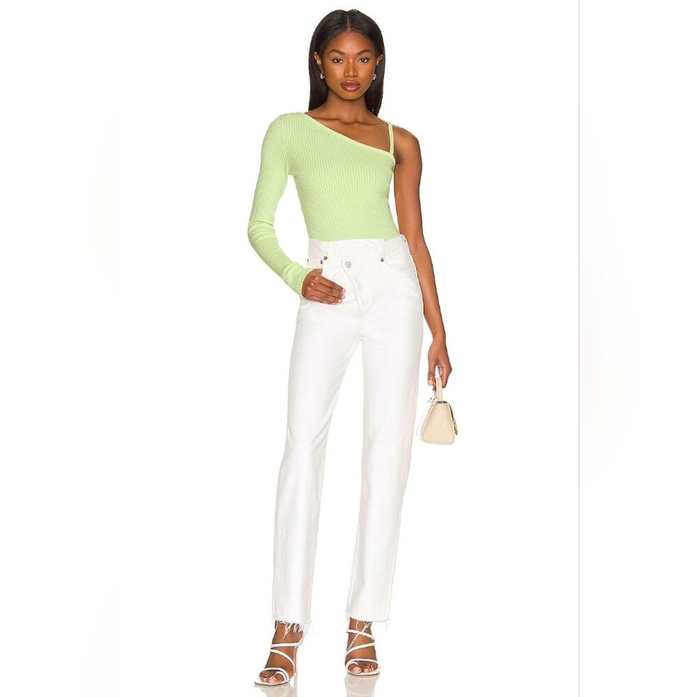 AGOLDE Criss Cross Straight Jean in Element White Jeans 24